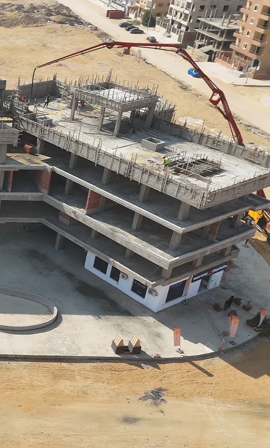 الأعمال الانشائية لمشروع Lake Yard