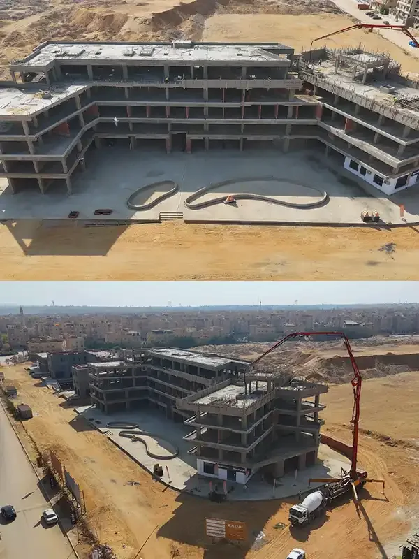 الأعمال الانشائية لمشروع Lake Yard